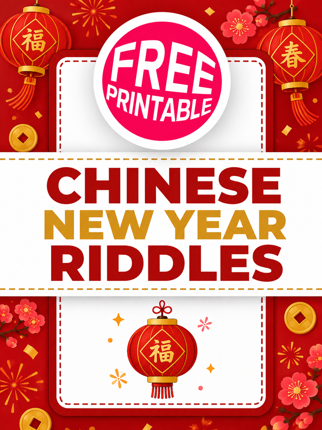 Free Chinese New Year Riddles Printable