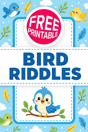 Free Bird Riddles Printable