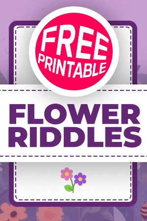 free printable flower riddles
