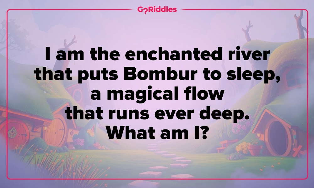 Enchanted river riddle from The Hobbit that puts Bombur to sleep