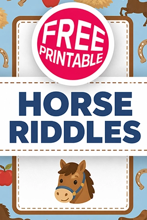Free Horse Riddles Printable