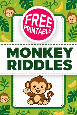 Free Monkey Riddles Printable