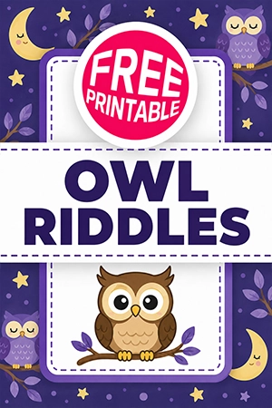 Free Owl Riddles Printable