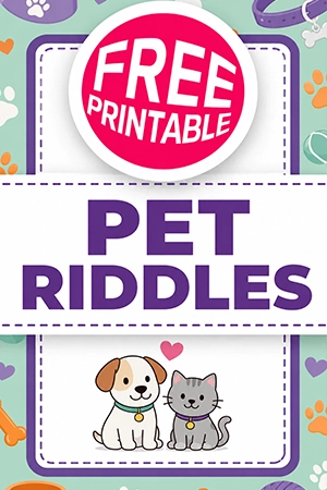 Free Pet Riddles Printable