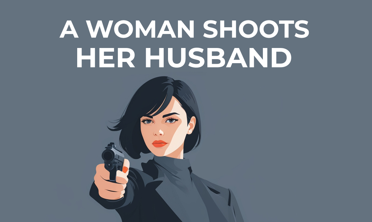 a woman shoots her husband riddle