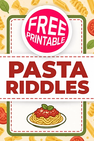 Free Pasta Riddles Printable
