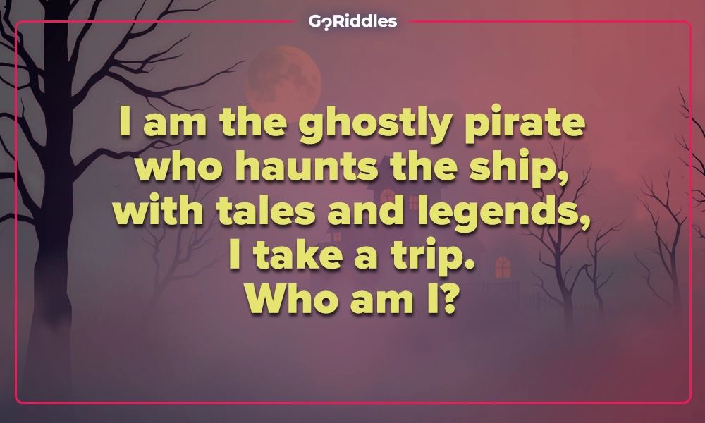 Ghost pirate riddle from Scooby-Doo about haunting a ship