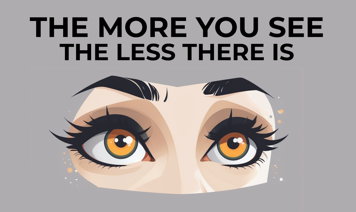 the more you see the less there is