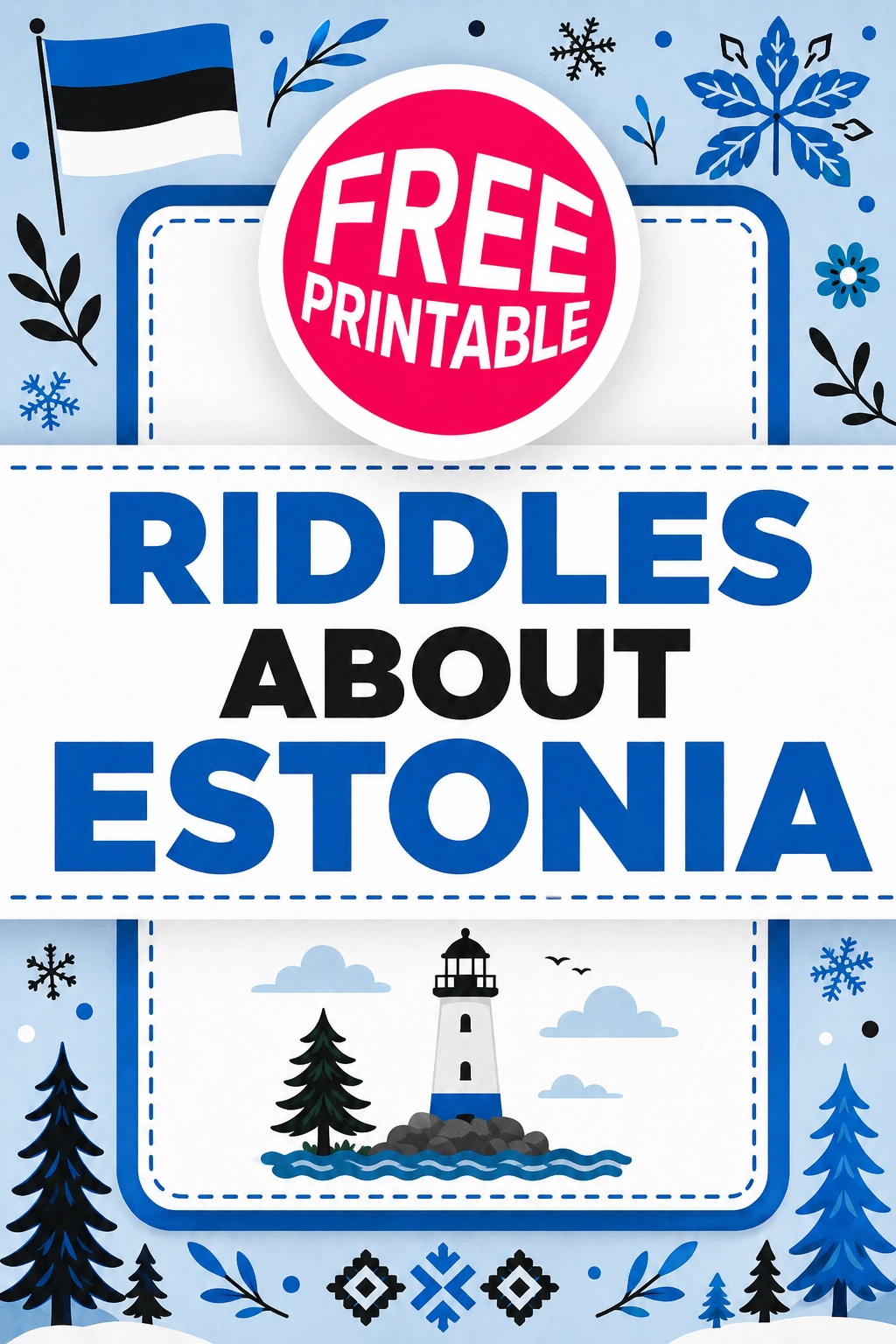 Free Estonia Riddles Printable