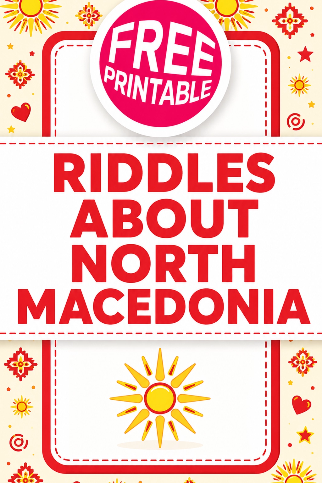 Free North Macedonia Riddles Printable
