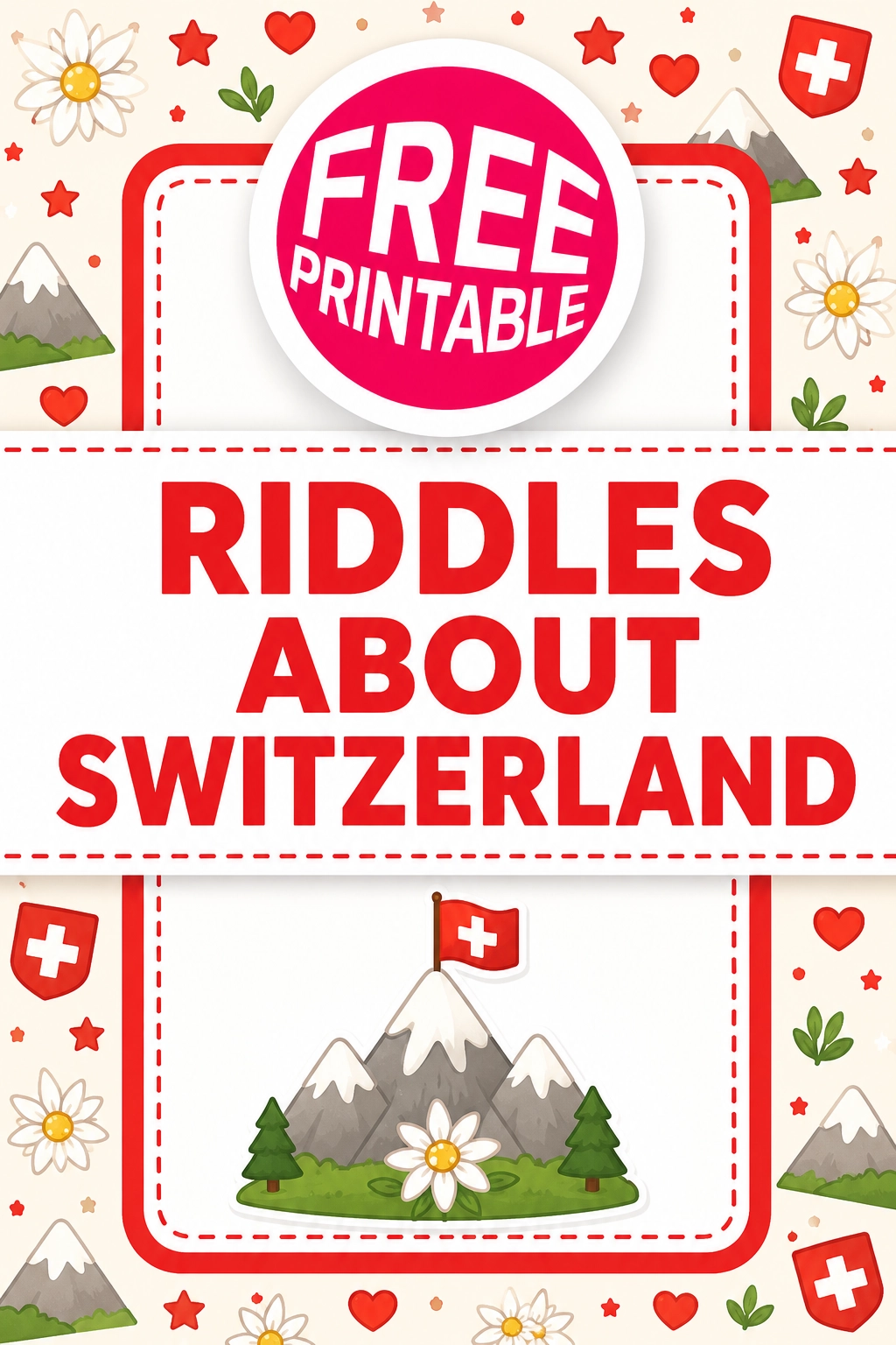Free Switzerland Riddles Printable