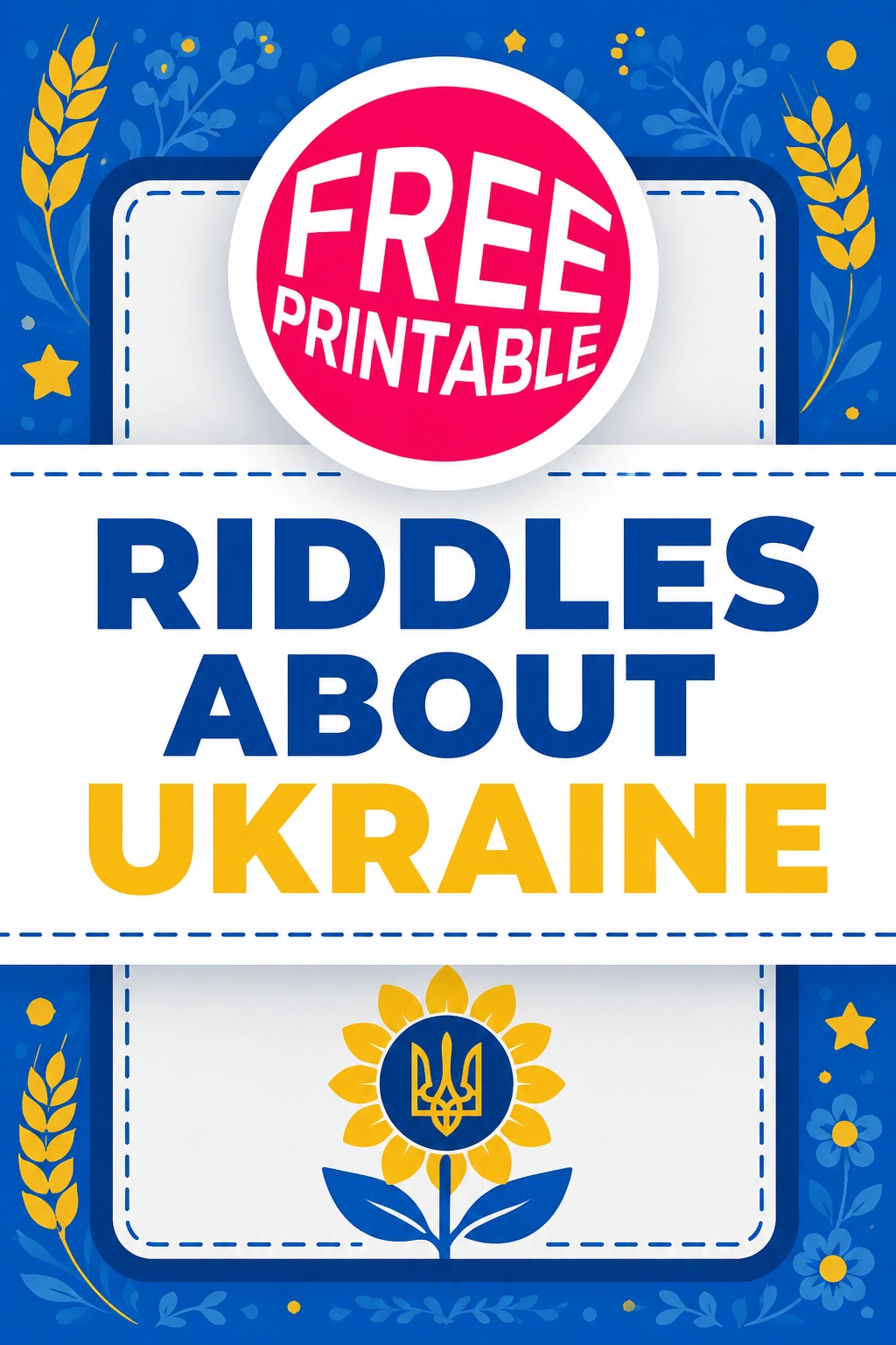 Free Ukraine Riddles Printable
